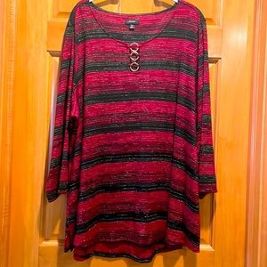 Red, black, gold top